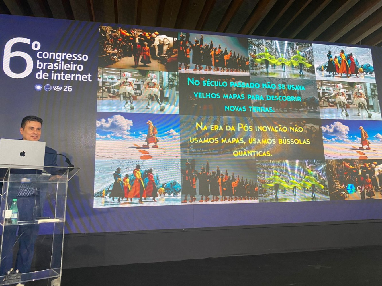 Slide de Gil Giardelli: 'Na era da Pós-inovação não usamos mapas, usamos bússolas quânticas'
